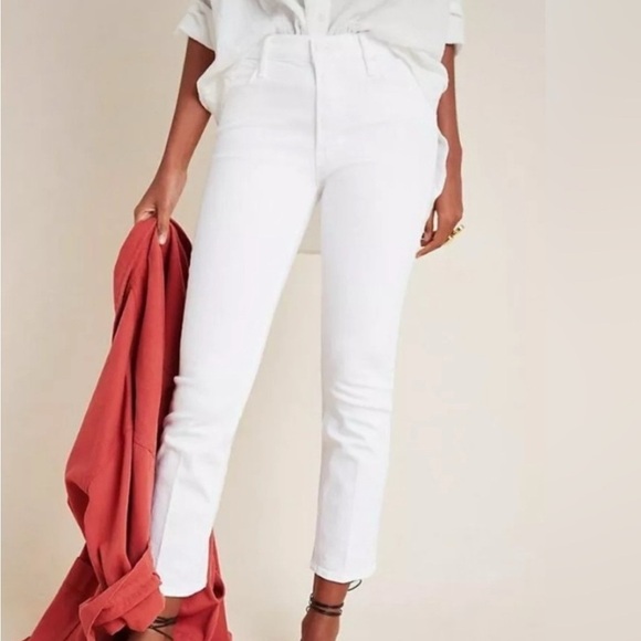 Anthropologie Mother Mid Rise Dazzler Ankle Fairest Of Them All Jeans Size 34 - Picture 12 of 12